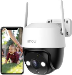 Imou Cruiser 3K(5MP) Telecamera di Sorveglianza da Esterno WiFi a 360° Impermeabile IP66 Visione Notturna a Colori 30M, Rilevamento Umano