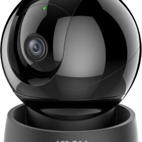 Imou Rex 3D 4K (8MP) Telecamera di Sorveglianza WiFi da Interno 360° – Rilevamento IA Umani/Animali, Tracciamento Intelligente BabyPhone Audio Bidirezionale Nera