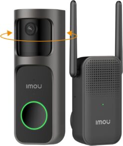 Imou DB2S Pro Campanello Video 2K - La Sorveglianza d'Ingresso Intelligente | Visione Notturna + Chime Incluso