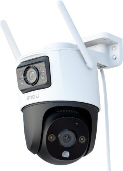 Imou Rex 3K Duo - Telecamera di Sorveglianza Doppio Obiettivo | Copertura Simultanea 360° + Zona Fissa | Ultra HD 5MP